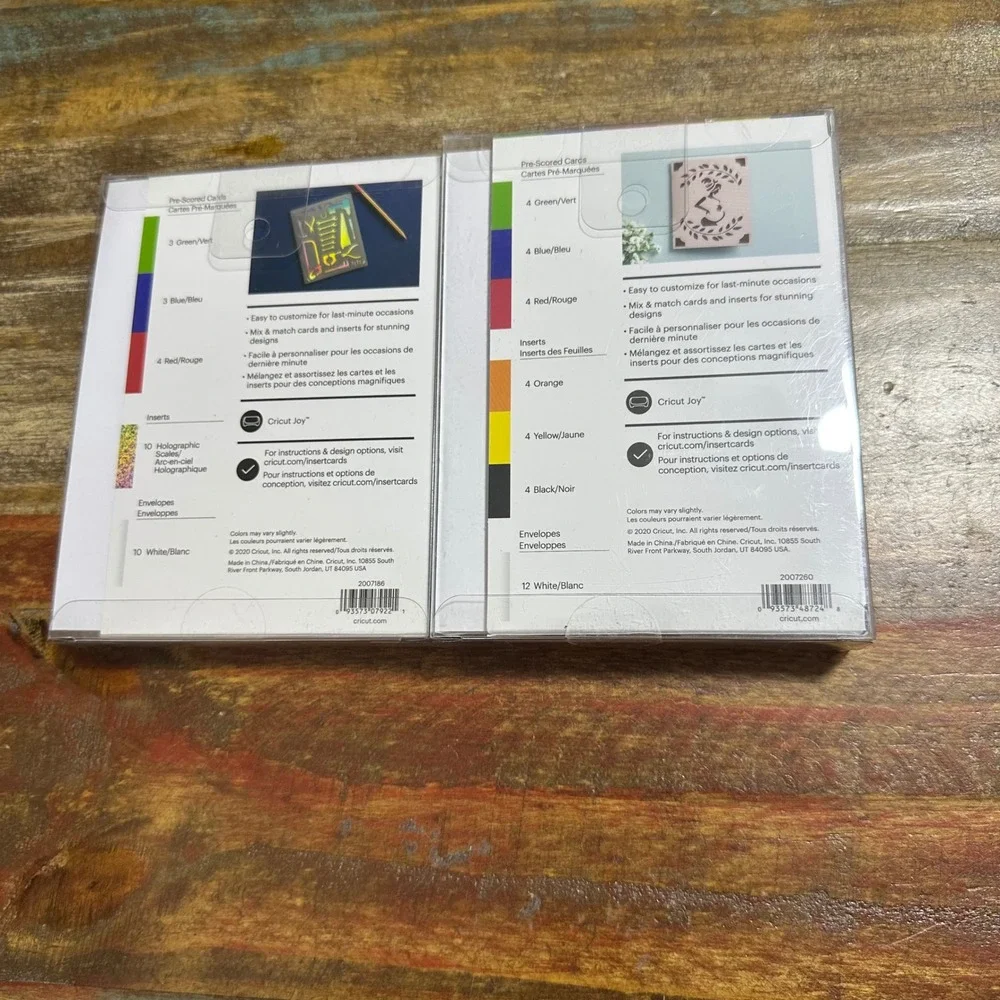 Cricut Joy Insert Cards Rainbow Scales Fingerpaint Sampler Bundle 22 Count